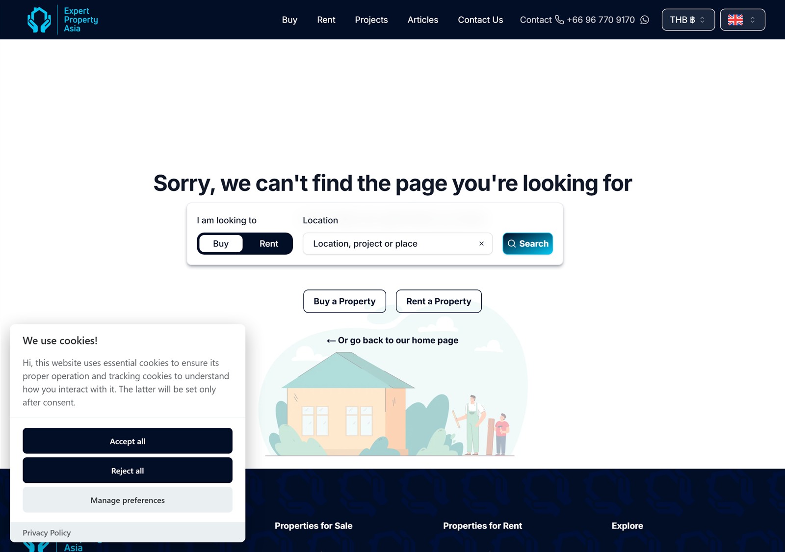 Legacy PropertyHive property archive on desktop — volume catalogue pattern
